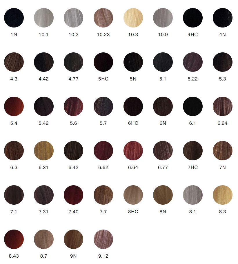 Палитра Деликатная деми-перманентная крем-краска Medavita Choice Color