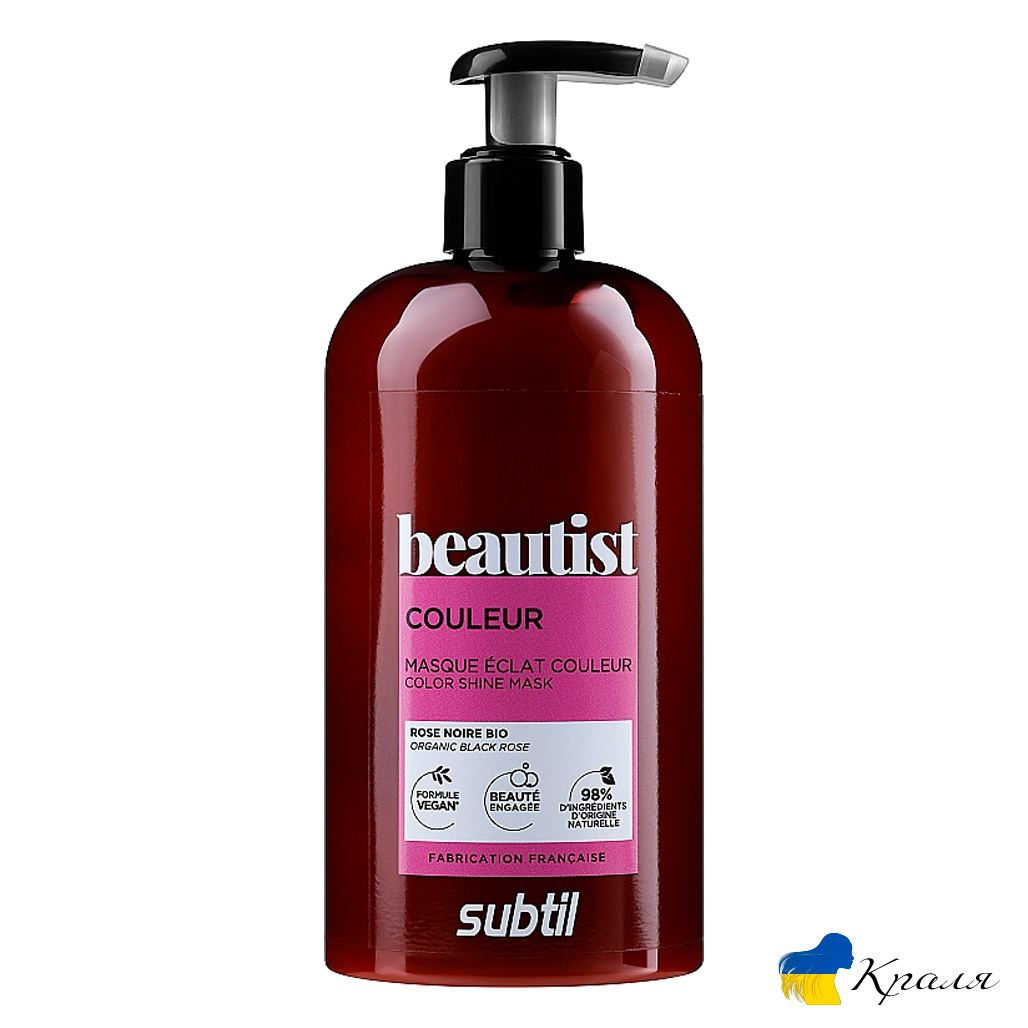Маска для захисту фарбованого волосся Subtil Beautist COULEUR Masque Eclat Couleur Маска для захисту фарбованого волосся Subtil Beautist COULEUR Masque Eclat Couleur