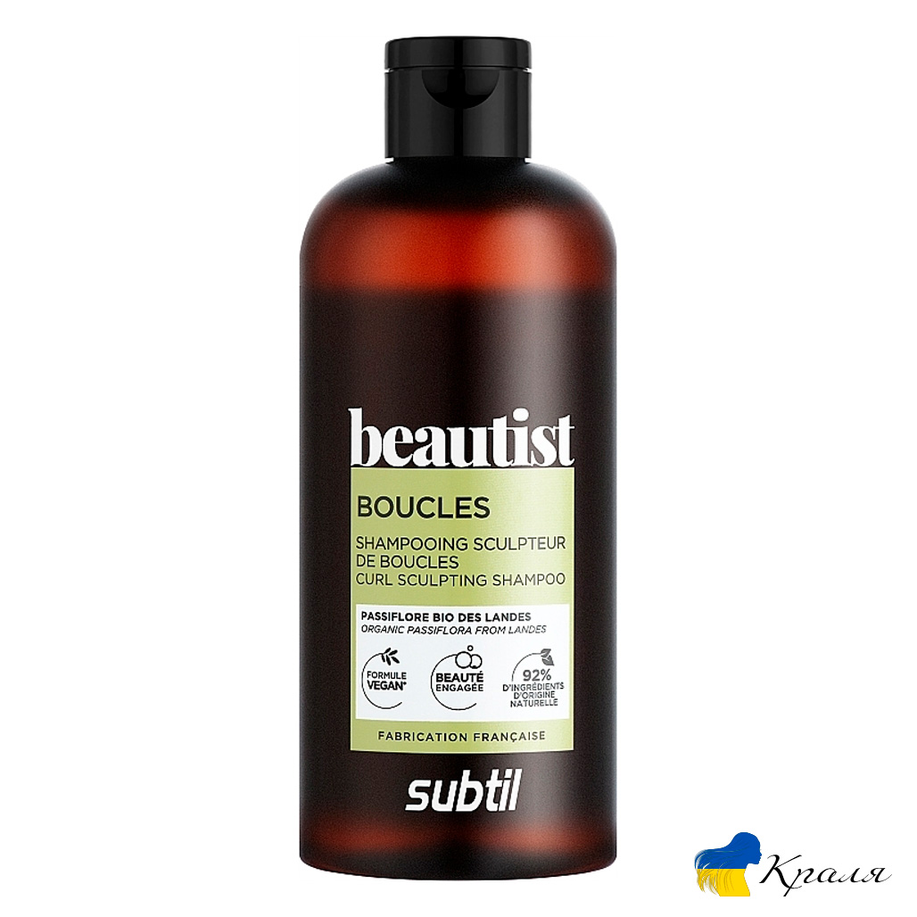 Шампунь для кучерявого волосся для приручення локонів Subtil Beautist BOUCLES Shampoing Sculpteur